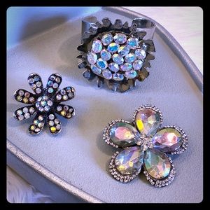 Lot of aurora borealis costume jewelry